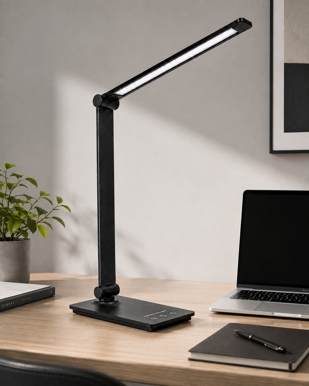 Meren Desk Lamp - Led Wireless Charge Learning Desk Lamp Usb Eye Protection Desk Lamp