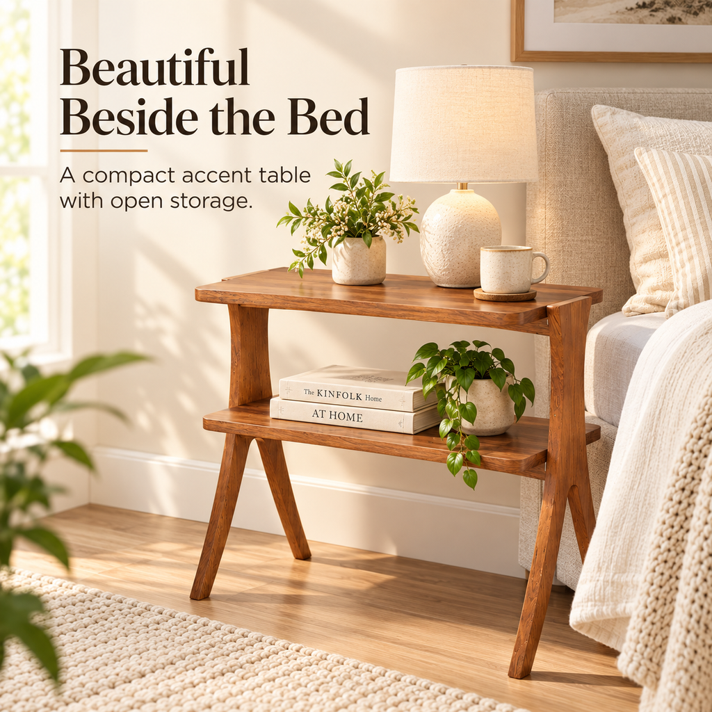 Meren Wood Accent Stand