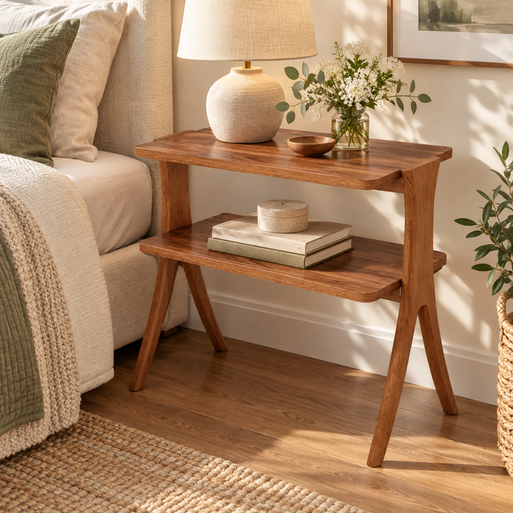 Meren Wood Accent Stand